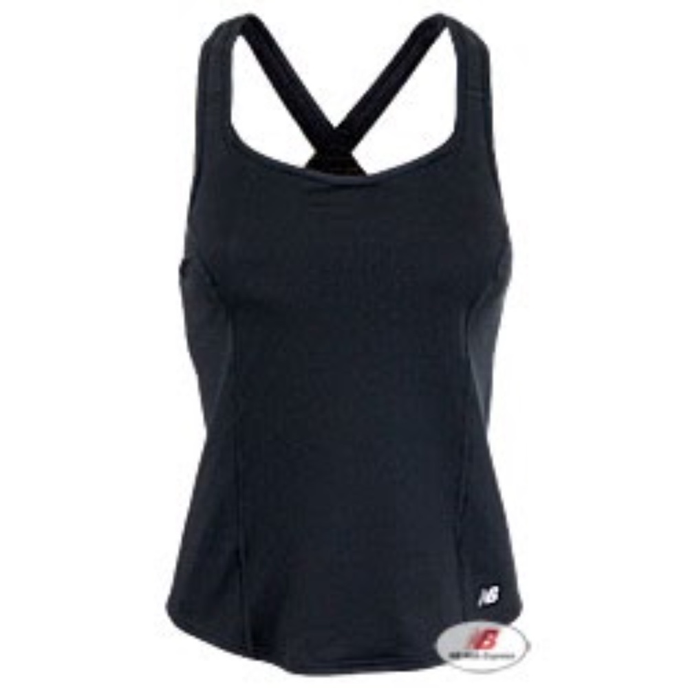 NWT  New Balance Camisole Bra Top Built-in UW Blk